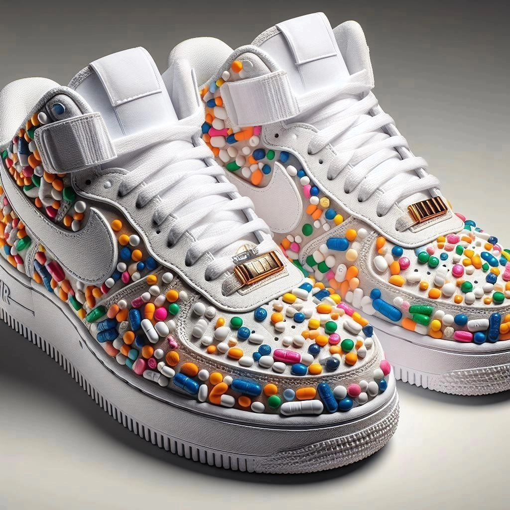 COLORFUL PEARL CUSTOM NIKE AIR FORCE 1