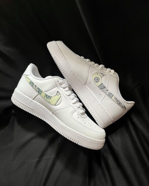 MILLIONARE MONEY CARTOON ROLE GREEN WHITE CUSTOM AIR FORCE 1 - Image 4