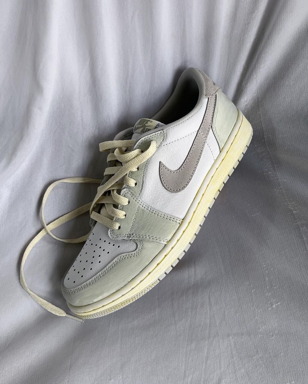 CLASSICAL LIGHT CYAN GRAY WHITE CUSTOM AIR FORCE 1 - Image 2