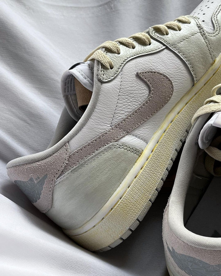 CLASSICAL LIGHT CYAN GRAY WHITE CUSTOM AIR FORCE 1 - Image 10