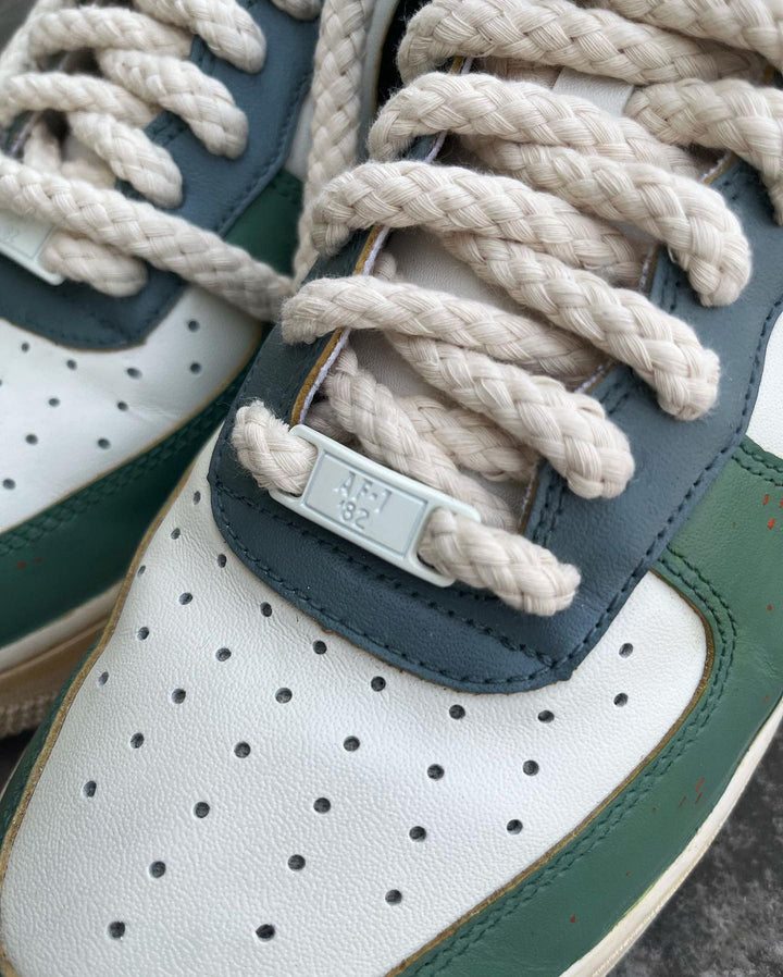 CAMOUFLAGE SWOOSH GREEN WHITE CUSTOM AIR FORCE 1 - Image 10