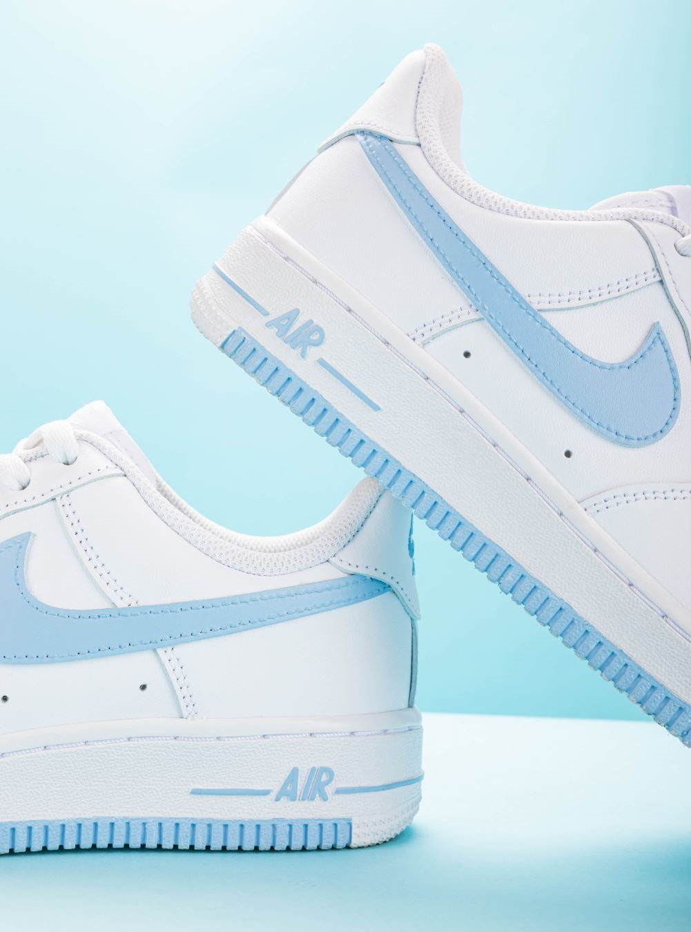 BABY BLUE CUSTOM AIR FORCE 1 - Image 3