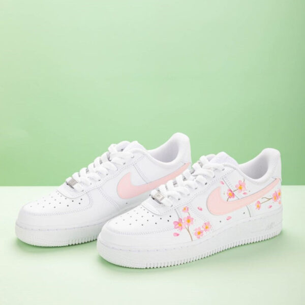 PINK PEACH BLOSSOM CUSTOM AIR FORCE 1 - Image 6