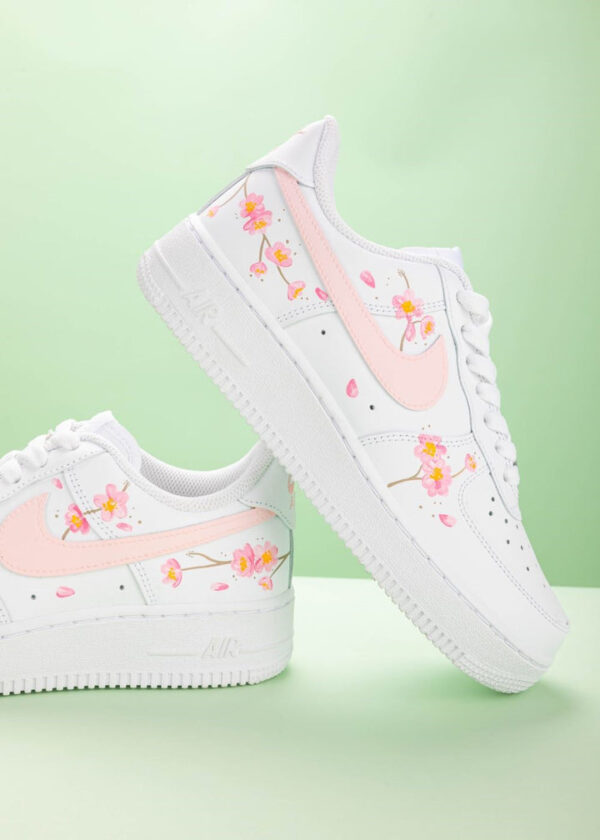 PINK PEACH BLOSSOM CUSTOM AIR FORCE 1 - Image 7