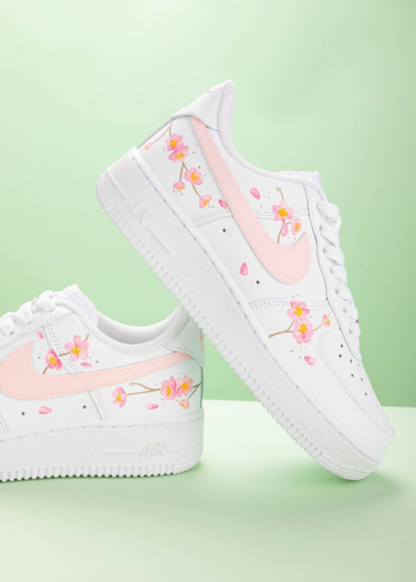 PINK PEACH BLOSSOM CUSTOM AIR FORCE 1 - Image 2