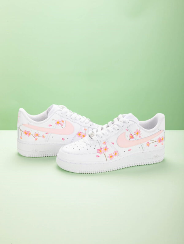 PINK PEACH BLOSSOM CUSTOM AIR FORCE 1 - Image 3