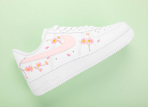 PINK PEACH BLOSSOM CUSTOM AIR FORCE 1 - Image 9