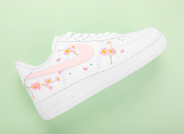 PINK PEACH BLOSSOM CUSTOM AIR FORCE 1 - Image 4