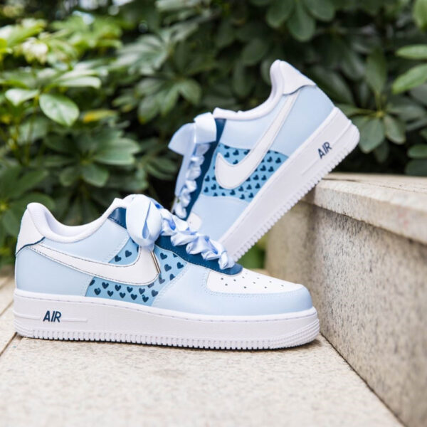BLUE HEARTS CUSTOM AIR FORCE 1 - Image 2