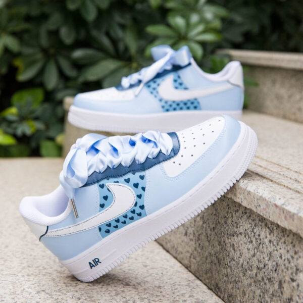 BLUE HEARTS CUSTOM AIR FORCE 1 - Image 4