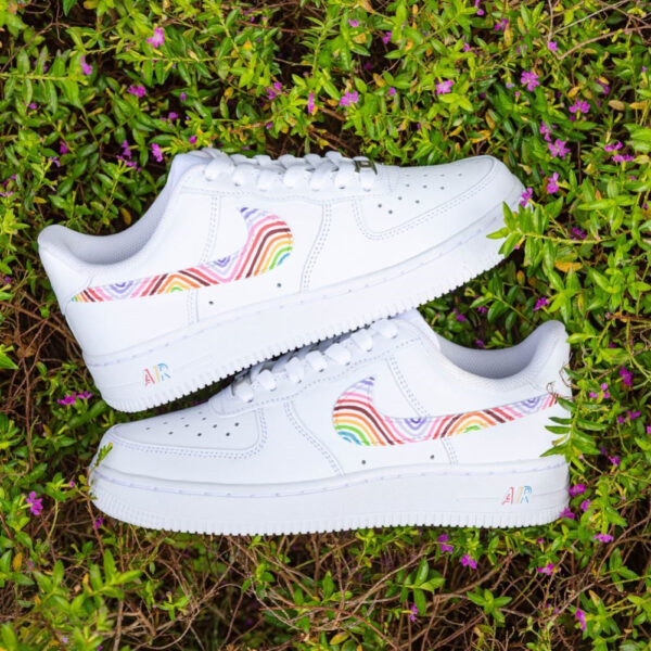 RAINBOW SWIRL CUSTOM AIR FORCE 1 - Image 3