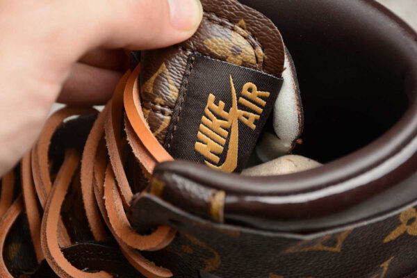 OFF-LOUIS LV CUSTOM AIR JORDAN 1 - Image 7