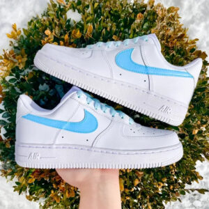 Custom Air Force 1 Baby Blue Lace ????