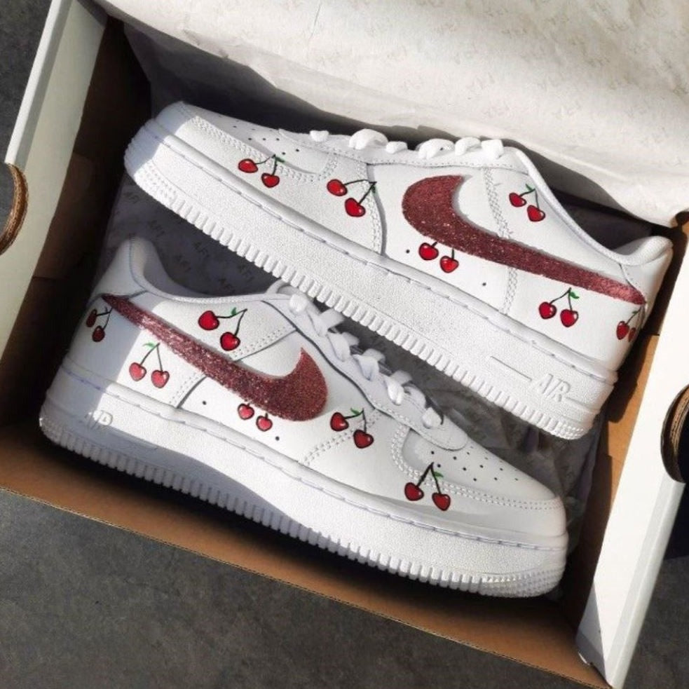 RED CHERRY BLINKS CUSTOM AIR FORCE 1