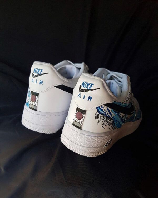SEA WAVE BLUE BLACK CUSTOM AIR FORCE 1 - Image 7
