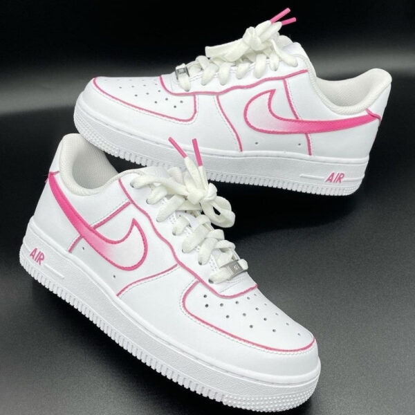 PINK WHITE GRADIENT CUSTOM AIR FORCE 1