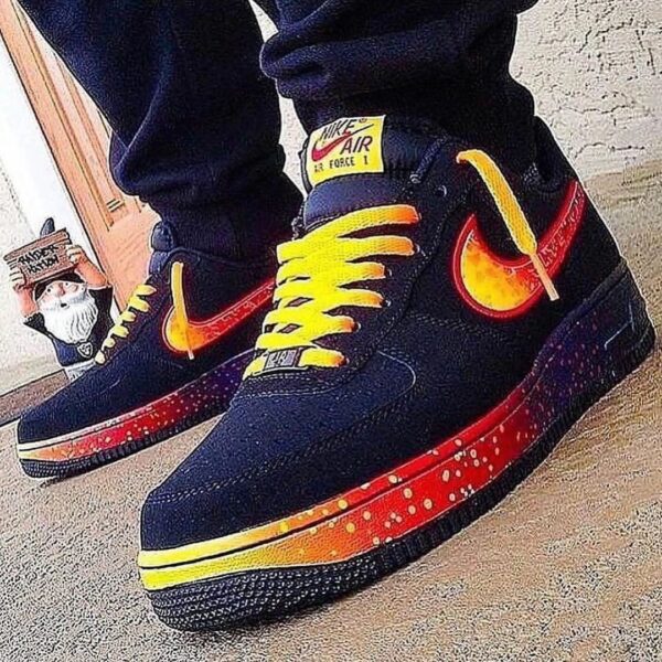 DARK BLUE YELLOW CUSTOM AIR FORCE 1