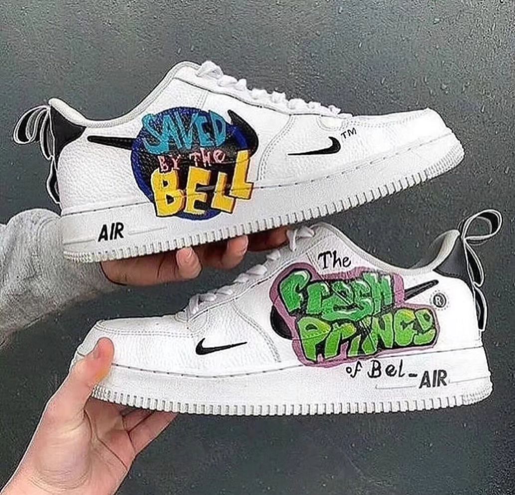 BLUE YELLOW GREEN CUSTOM AIR FORCE 1