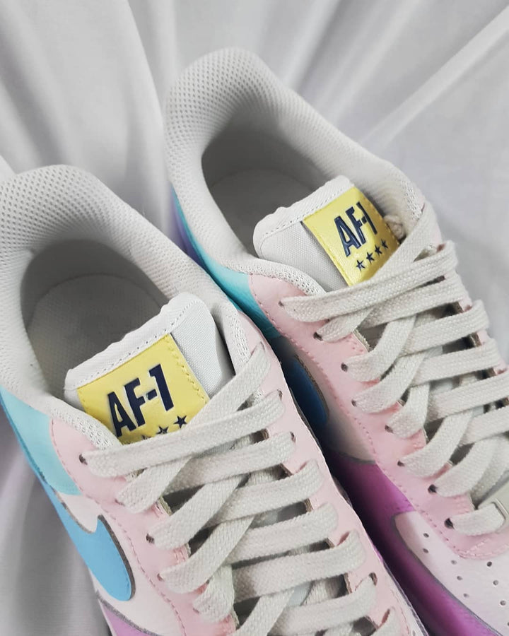BLUE PURPLE PINK GOLD CUSTOM AIR FORCE 1 - Image 12