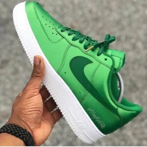 GREEN CUSTOM AIR FORCE 1