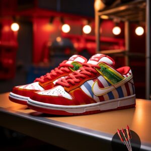 RED GREEN BLUE SPARK CUSTOM AIR FORCE 1