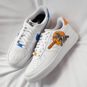 CARTOON DUCK RABBIT BLUE ORANGE CUSTOM AIR FORCE 1