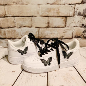 Custom Air Force 1 Black Butterflies ???