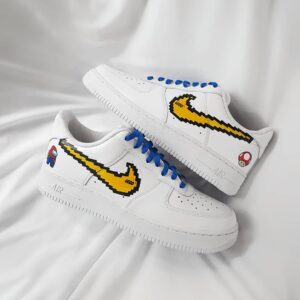 CARTOON ROLE MUSHROOM YELLOW CUSTOM AIR FORCE 1