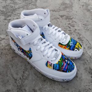 GRAFFITI SPLICING DRIPPING SWOOSH CUSTOM AIR FORCE 1