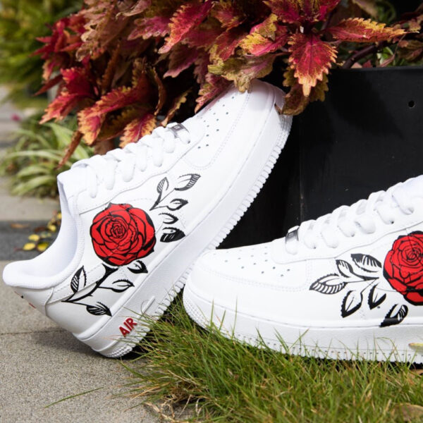 RED ROSE CUSTOM AIR FORCE 1 - Image 3