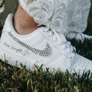 DIAMOND WEDDING SHOES CUSTOM AIR FORCE 1