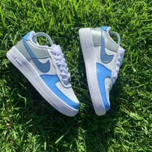 Custom Air Force 1 Blue Color Block