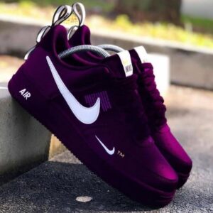 Purple Black Air Force 1'S