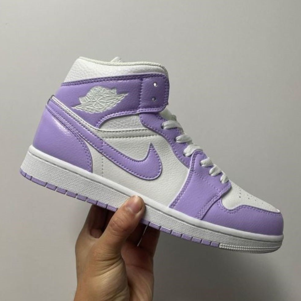 PURPLE SMOOTH CUSTOM AIR JORDAN 1