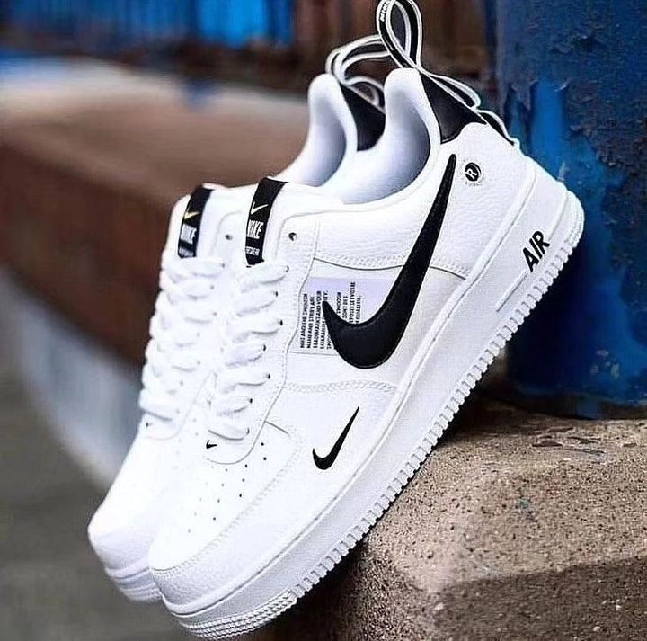 BLACK SWOOSH FONT CUSTOM AIR FORCE 1 - Image 5