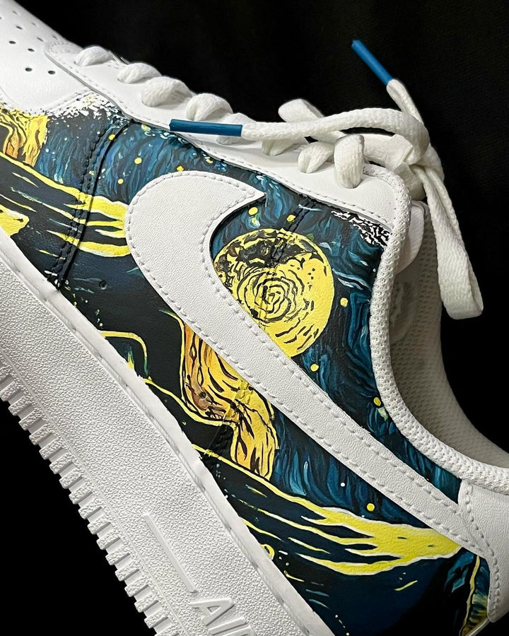WAVES SNOW-CAPPED MOUNTAIN BLUE YELLOW BLACK CUSTOM AIR FORCE 1 - Image 7