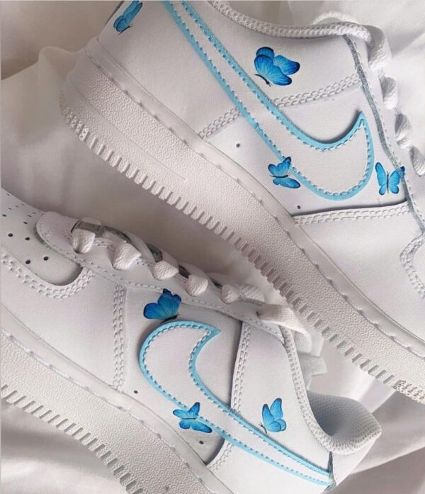 BLUE BUTTERFLY CUSTOM AIR FORCE 1