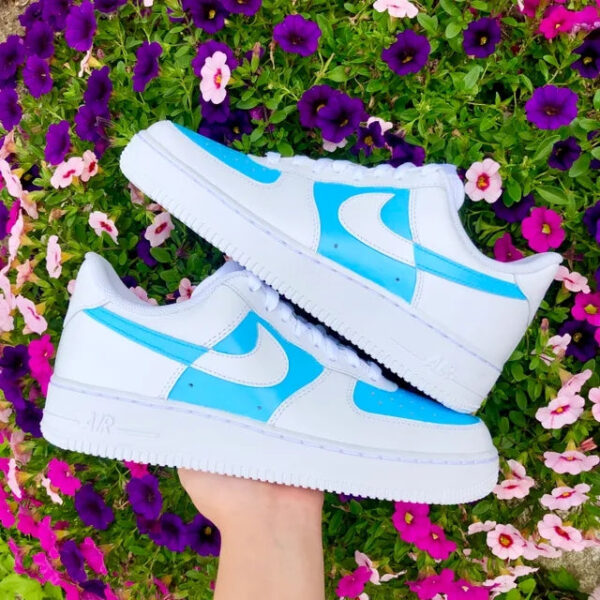 Custom Air Force 1 Blue Checkered ???