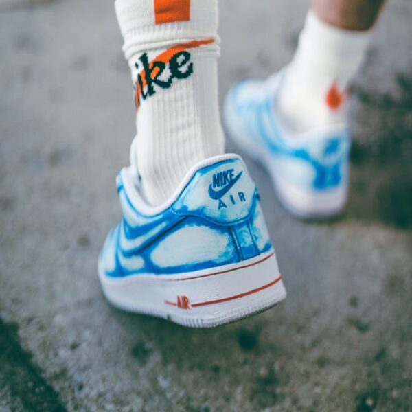 Custom Air Force 1 Just A Blue Mess