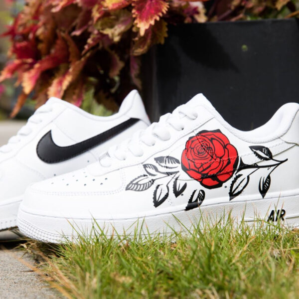 RED ROSE CUSTOM AIR FORCE 1 - Image 2