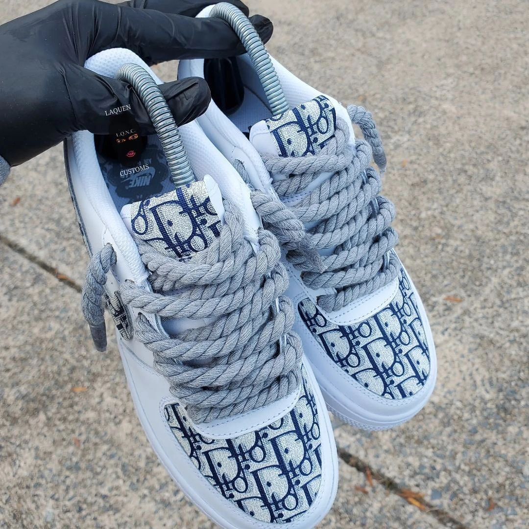 EXTRA LACE DIOOR LOGO CUSTOM AIR FORCE 1 - Image 2