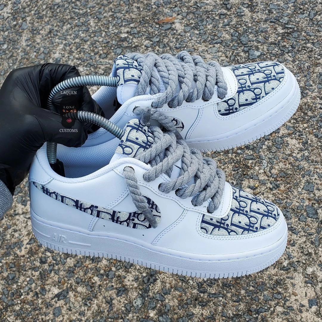 EXTRA LACE DIOOR LOGO CUSTOM AIR FORCE 1 - Image 3