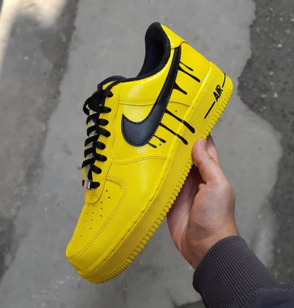 BLACK YELLOW CUSTOM AIR FORCE 1 - Image 2