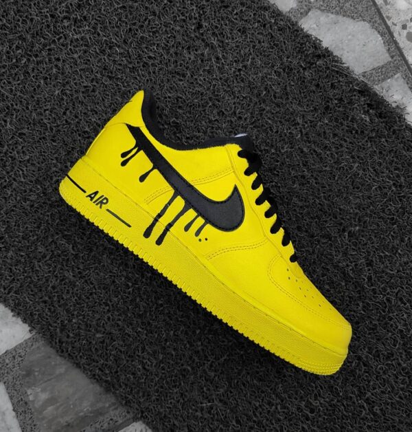 BLACK YELLOW CUSTOM AIR FORCE 1 - Image 3