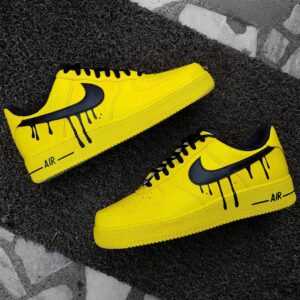 BLACK YELLOW CUSTOM AIR FORCE 1