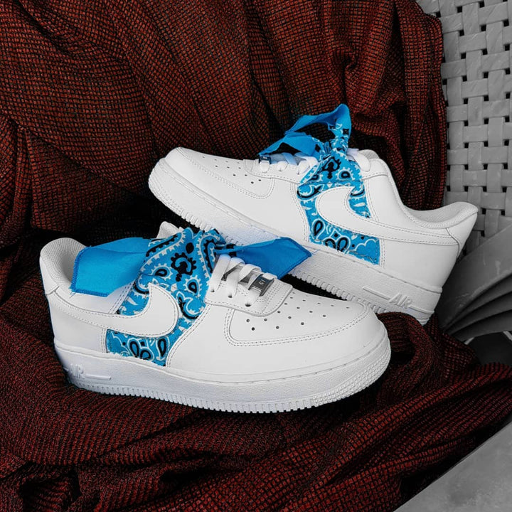 EXTRA LACE BLUE CUSTOM AIR FORCE 1 - Image 5
