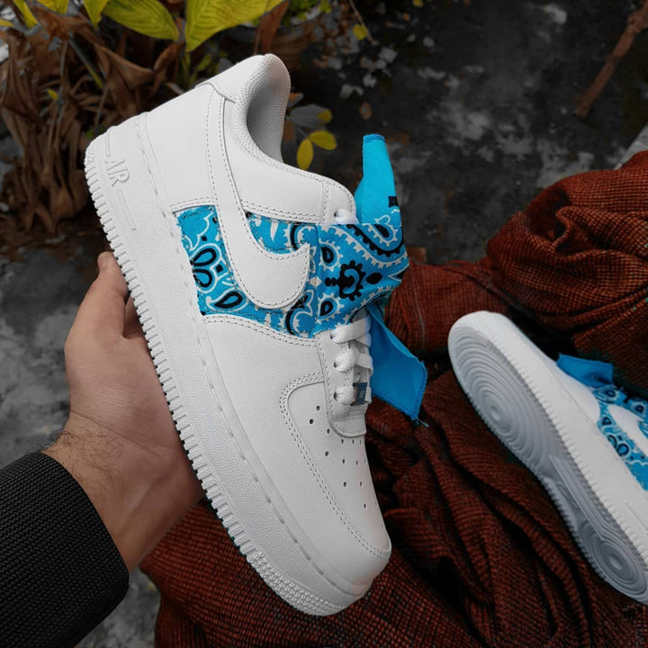 EXTRA LACE BLUE CUSTOM AIR FORCE 1 - Image 6