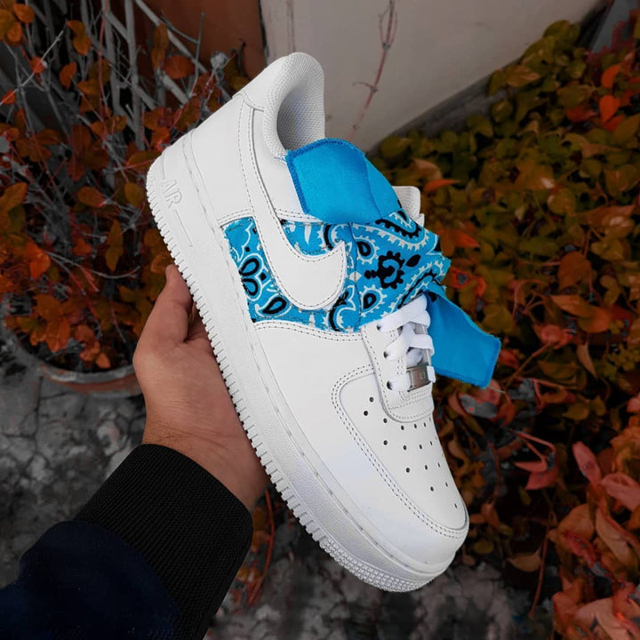 EXTRA LACE BLUE CUSTOM AIR FORCE 1 - Image 8