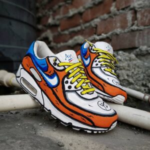ORANGE BLUE YELLOW CUSTOM AIR JORDAN 4