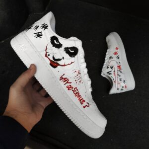 GHOST BLACK RED CUSTOM AIR FORCE 1
